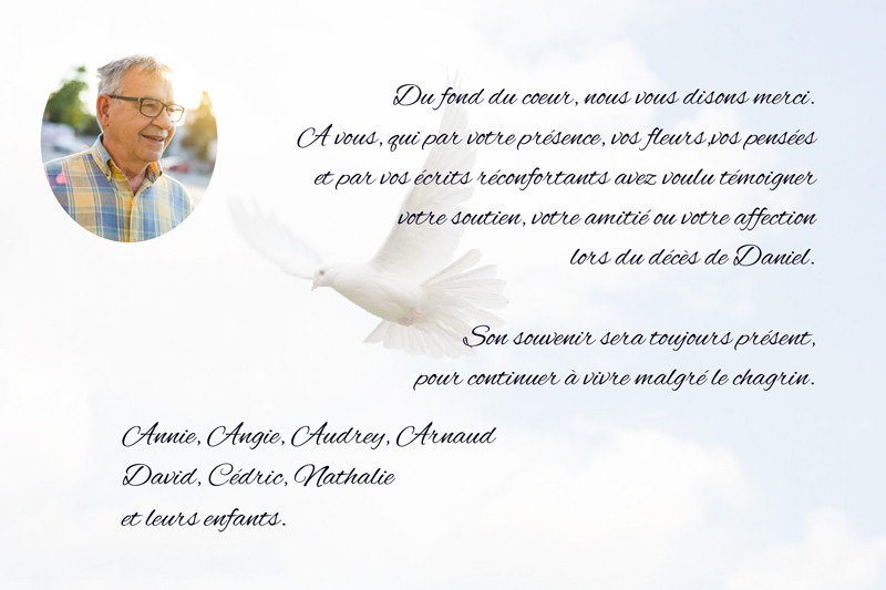 "envol avec photo"
