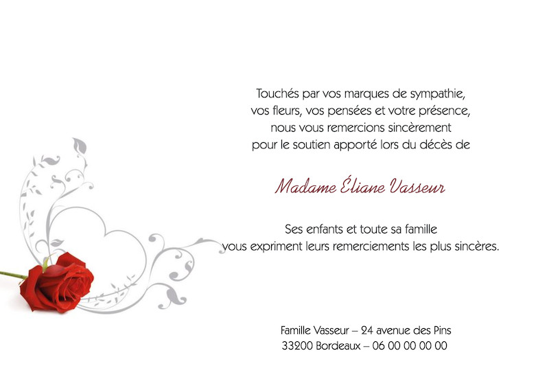 "rose avec coeur"