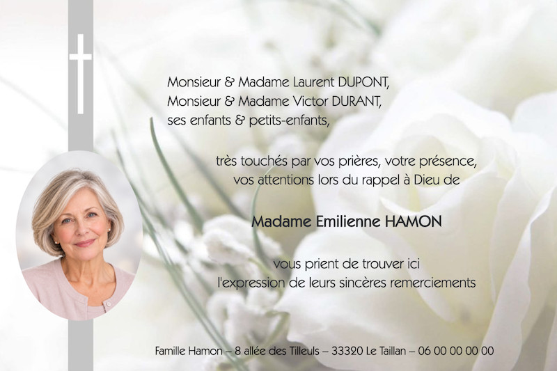 "gerbe fleur avec croix...