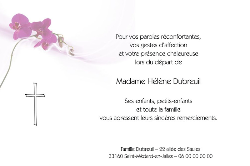 "fleur mauve et croix...