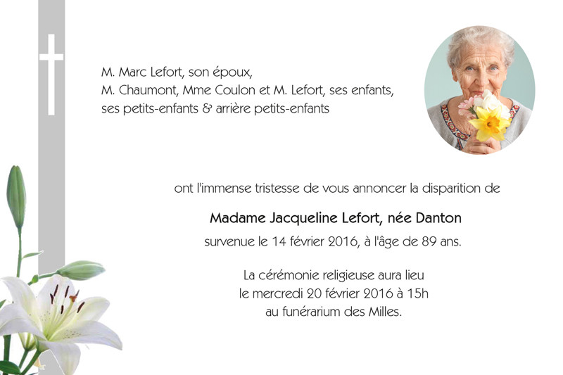 Faire-part de décès...