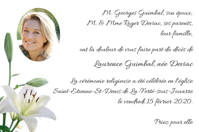 Faire-part de décès...