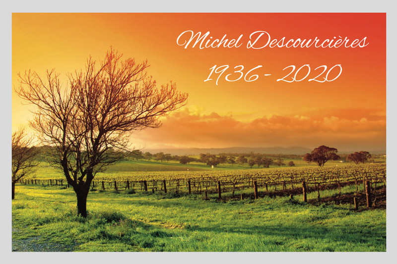 Faire-part de décès "vignes...