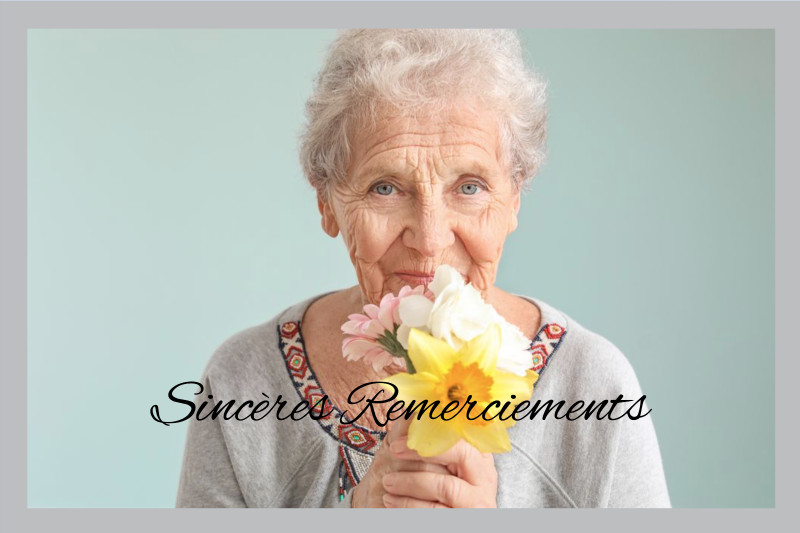 Carte de remerciement décès...